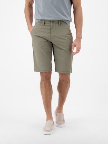LERROS Regular Sportliche Chino-Shorts aus flexiblem Nylon-Mix in Grün