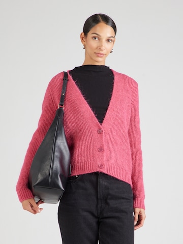 MUSTANG Knit Cardigan 'Sedalia' in Pink: front