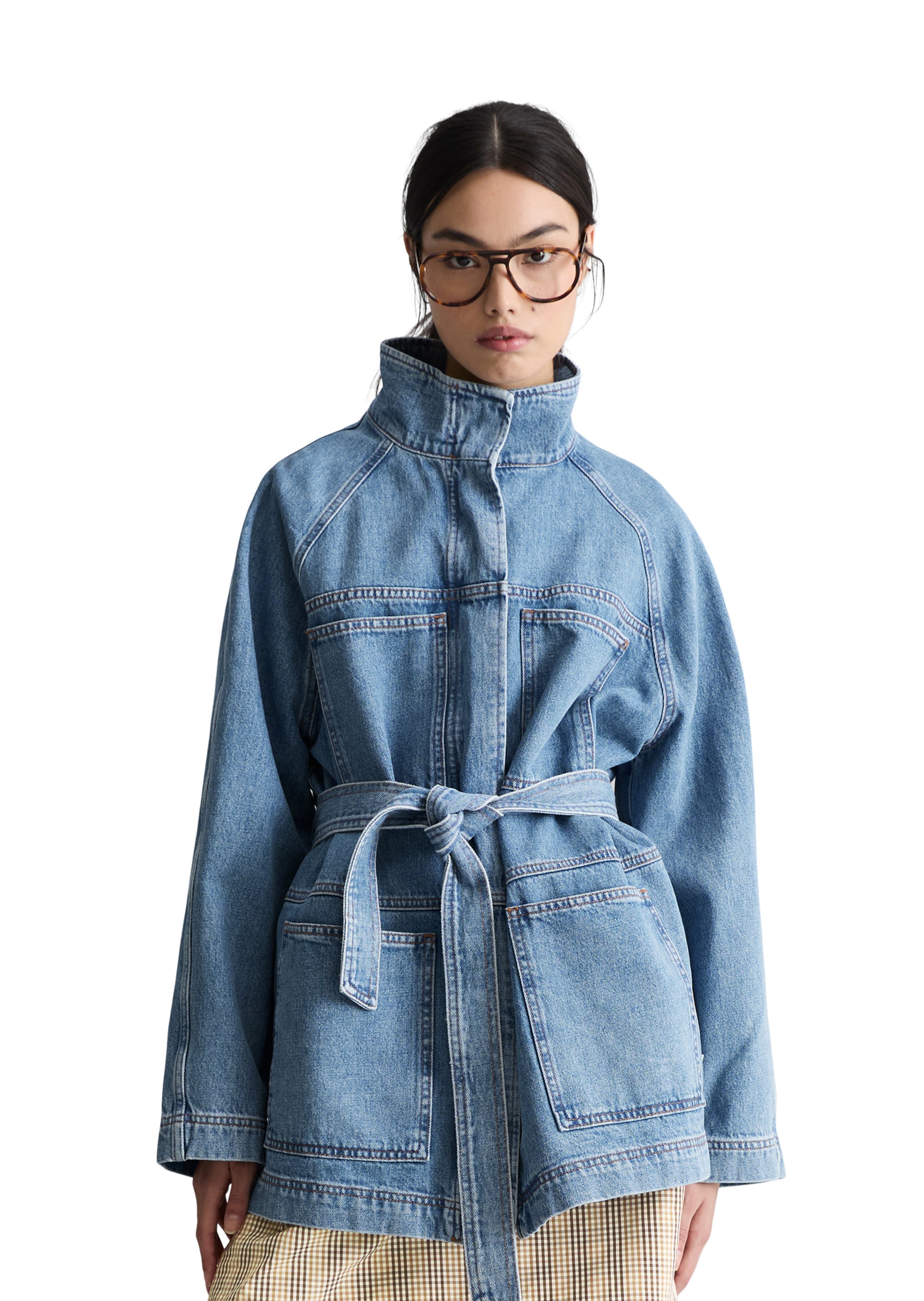 Marc O'Polo DENIM Between-season jacket in Blue: front