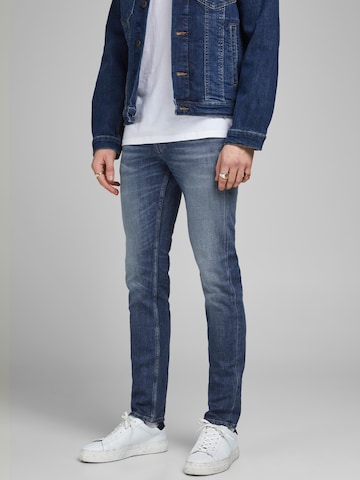 JACK & JONES Slimfit Jeans 'Tim Vintage' in Blauw: voorkant