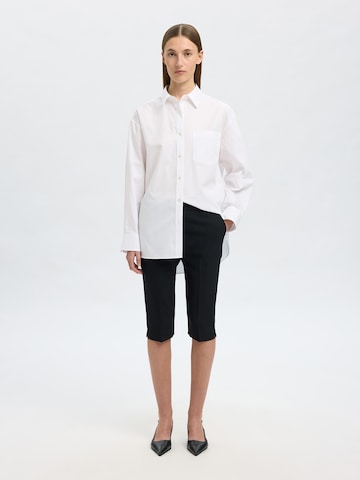 SELECTED Slim fit Pleated Pants 'SLFRITA' in Black