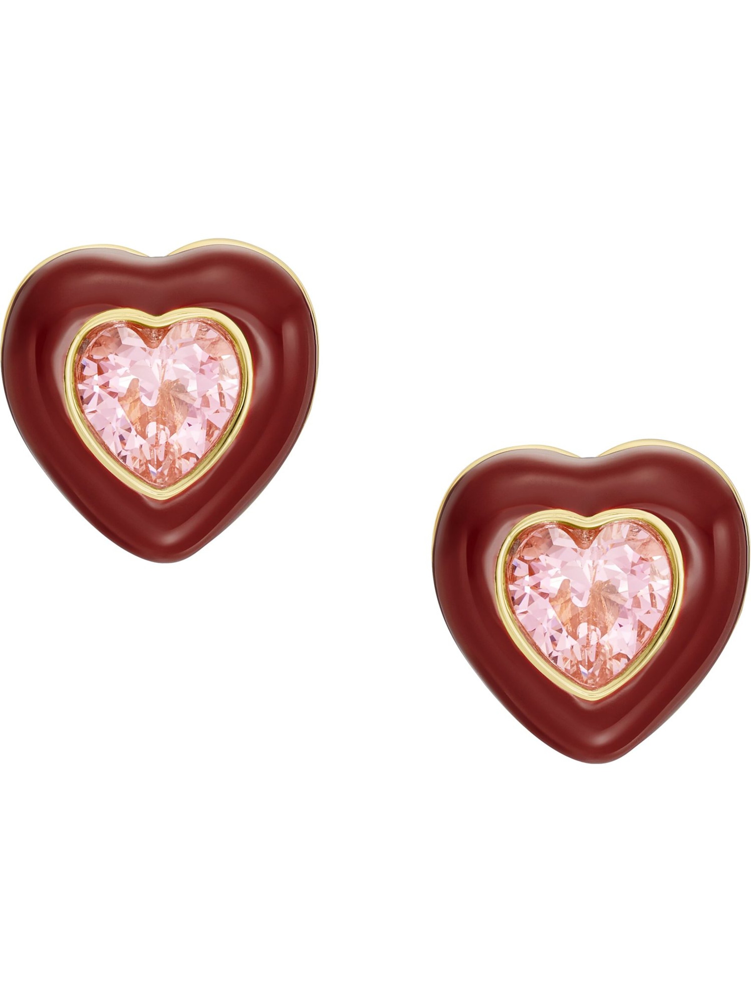 FOSSIL Ohrringe in Rot: Vorderseite