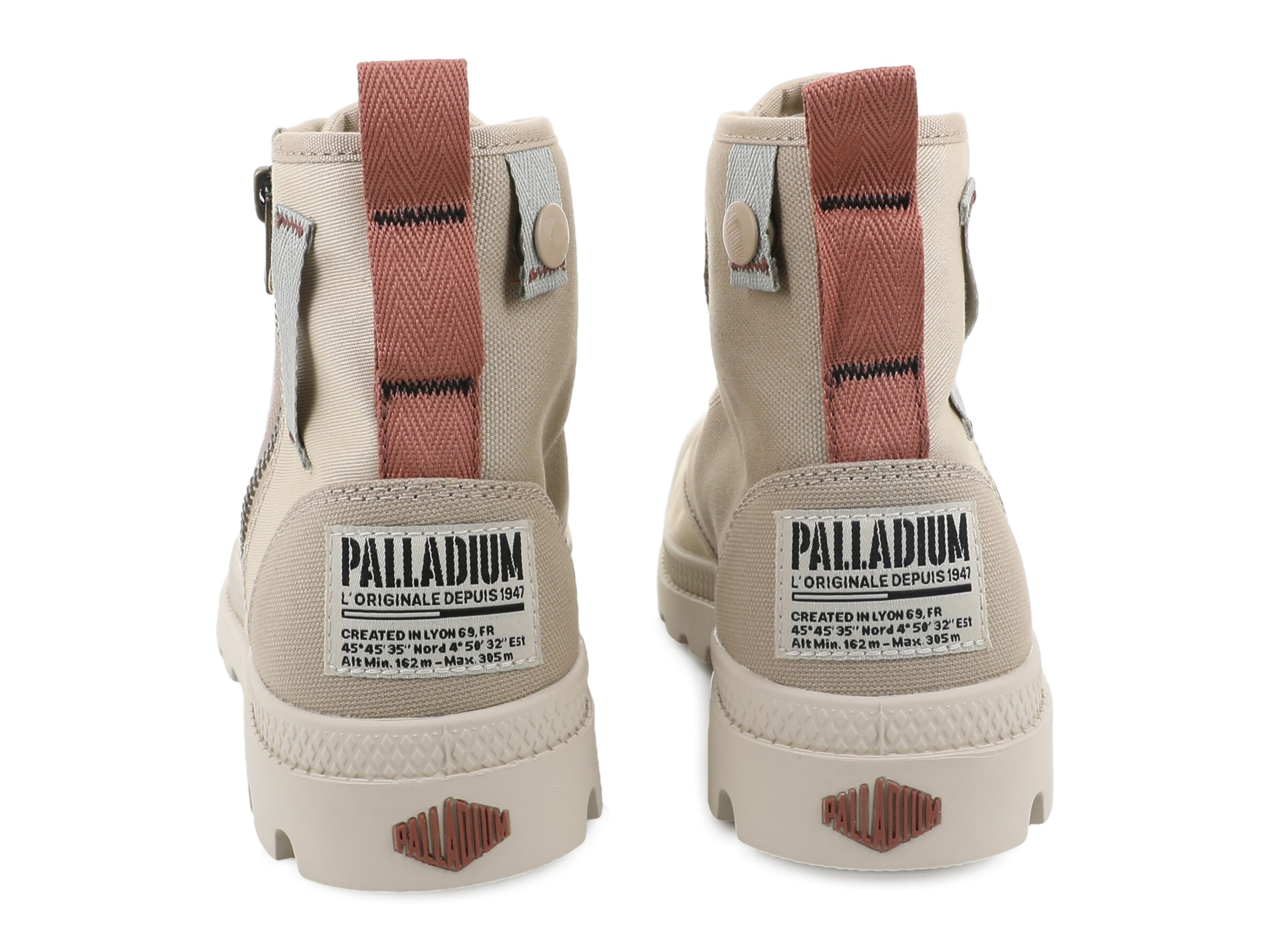 Palladium Schnürstiefelette in Beige
