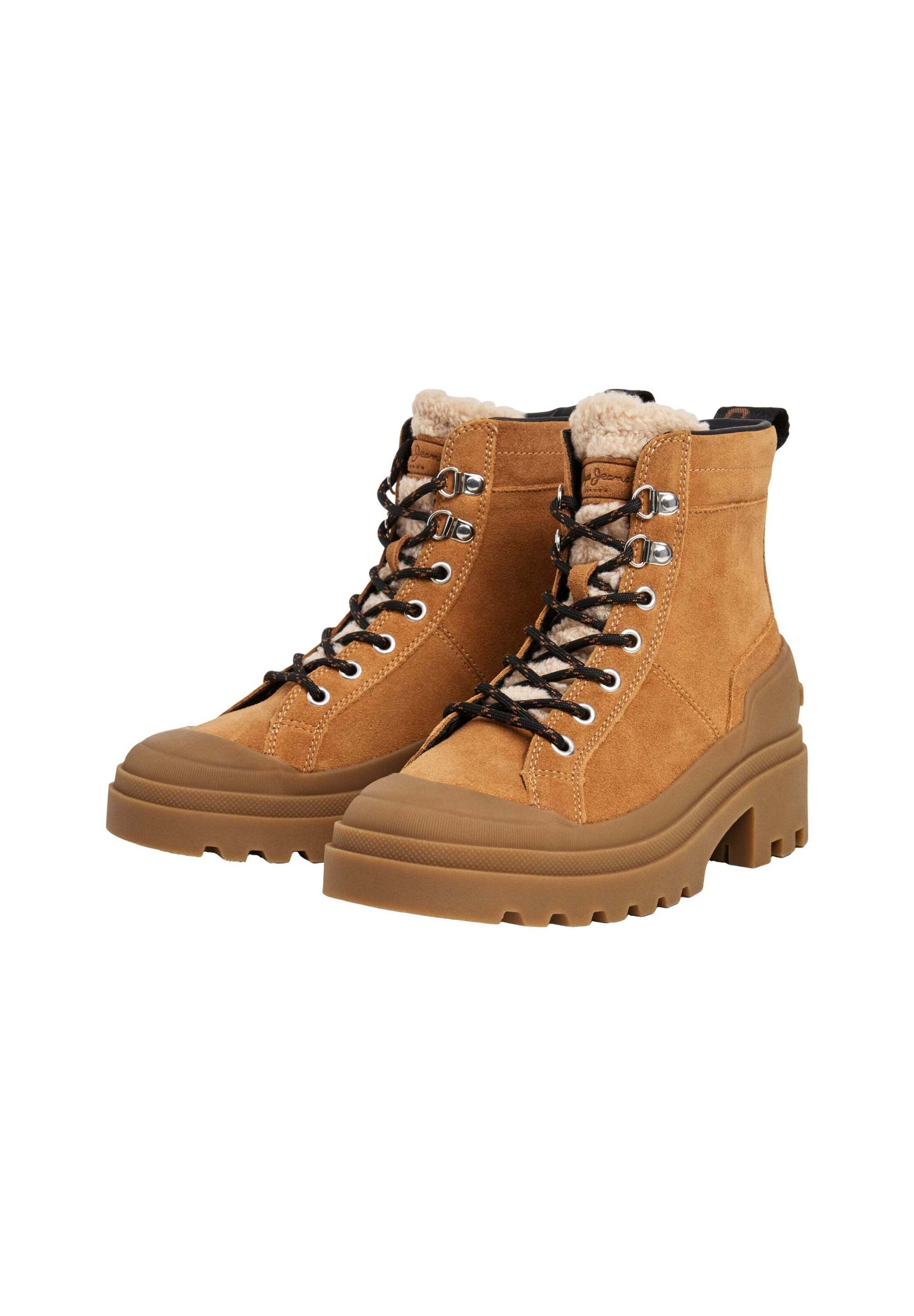 Pepe Jeans - Botines con cordones 'Hale Dune' en marrón