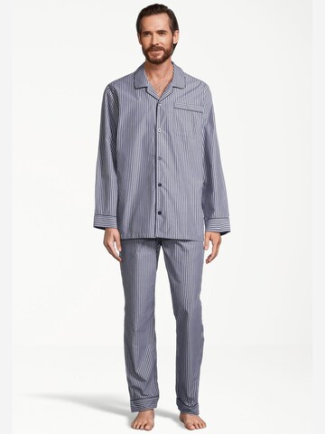 SEIDENSTICKER Pajamas long 'Web' in Blue