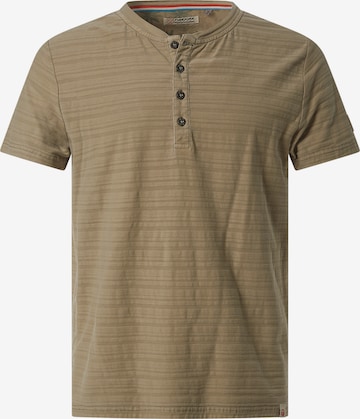 TIMEZONE T-Shirt 'Henley' in Grün: Vorderseite
