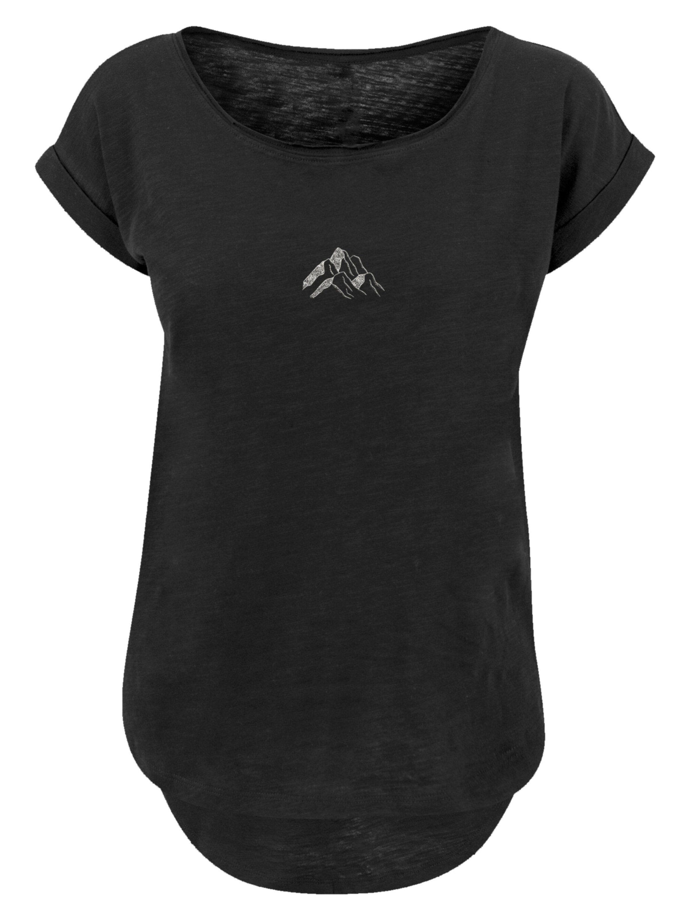 T-shirt 'Mountain' F4NT4STIC en noir : devant
