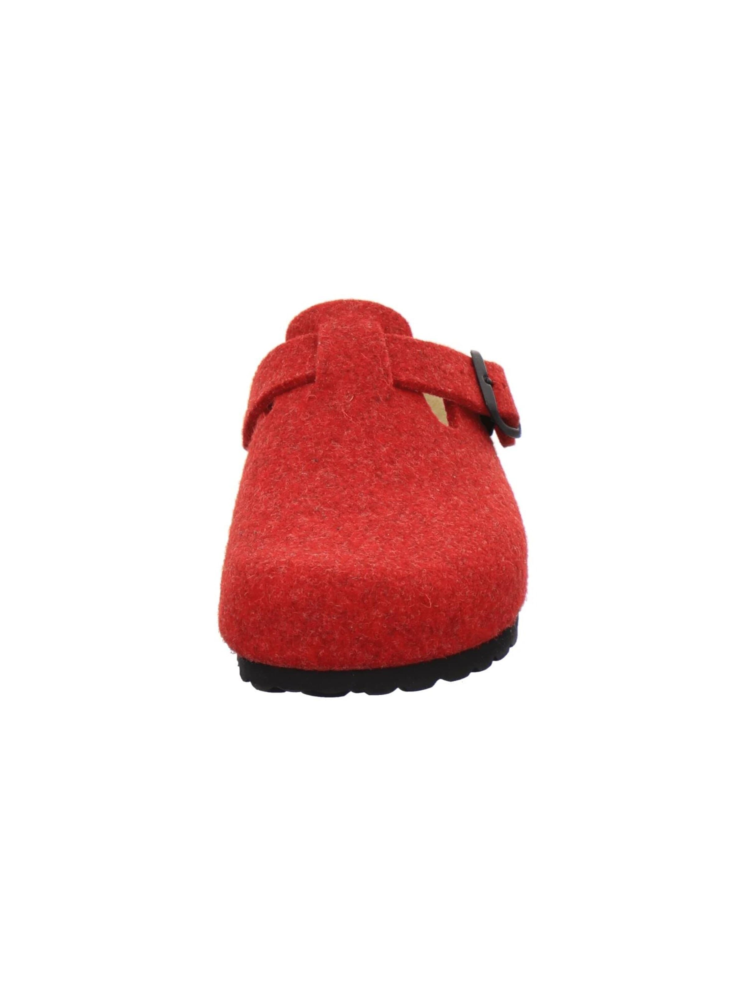 Pantoufle 'Hausschuhe Damen Filz rot' AFS-Schuhe en rouge