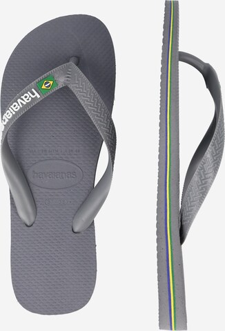 pilka HAVAIANAS Šlepetės per pirštą 'BRASIL'