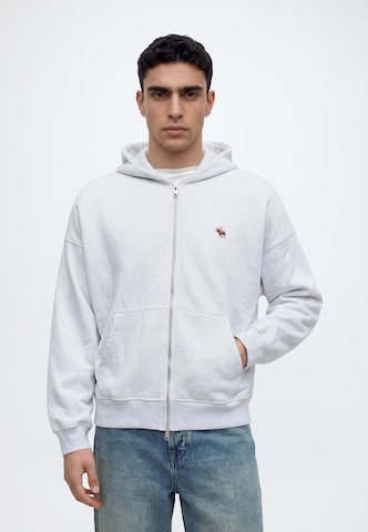 Abercrombie & Fitch Mikina – šedá: přední strana