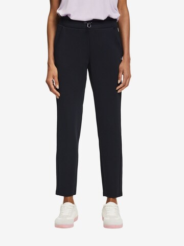 ESPRIT Slim fit Pants in Black: front