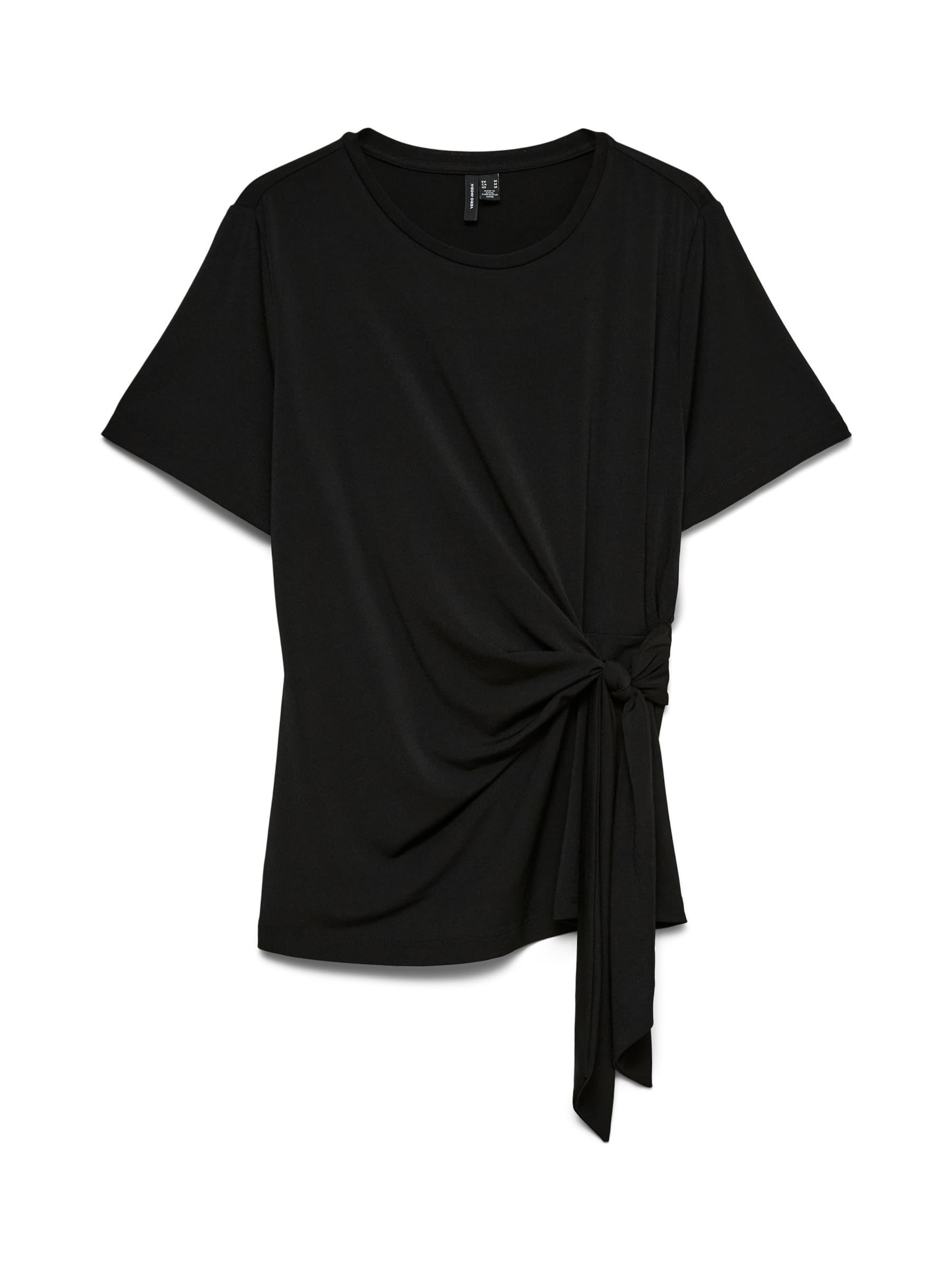 Vero Moda Curve T-Shirt 'VMJill' in Schwarz: Vorderseite