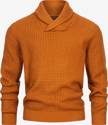 INDICODE JEANS Trui ' Brockly ' in Brons: voorkant