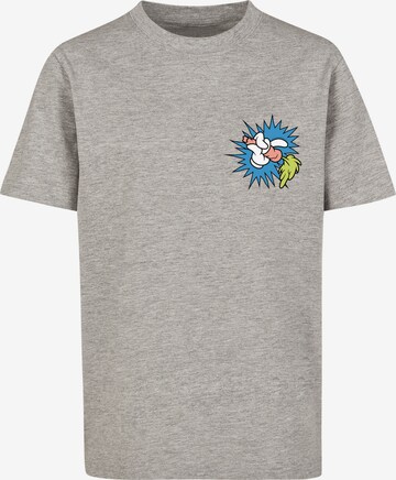 F4NT4STIC Shirt 'Looney Tunes Bugs Bunny' in Grijs: voorkant