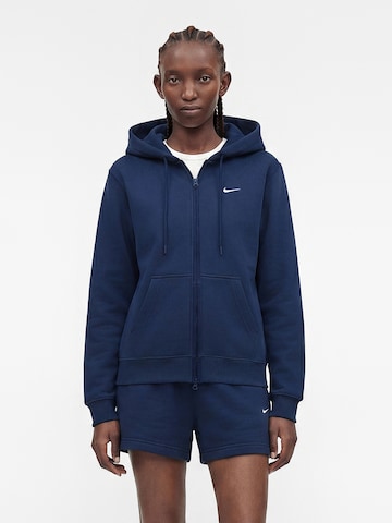 Nike Sportswear Sweatjacka 'Studio' i blå: framsida