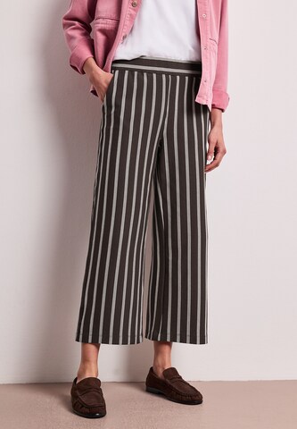 STREET ONE Wide Leg Hose in Braun: Vorderseite