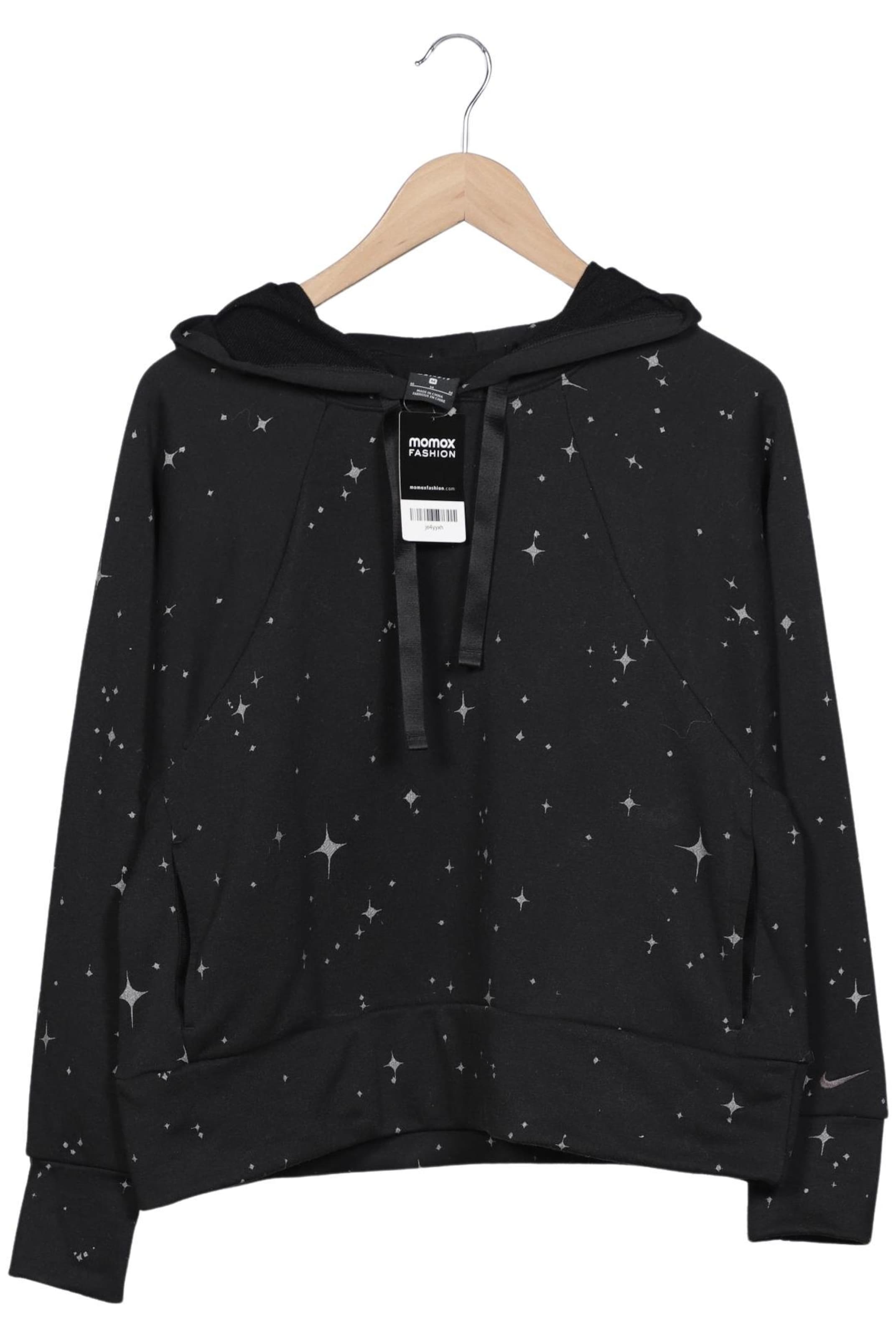 NIKE Sweatshirt & Zip-Up Hoodie in M in Black: front