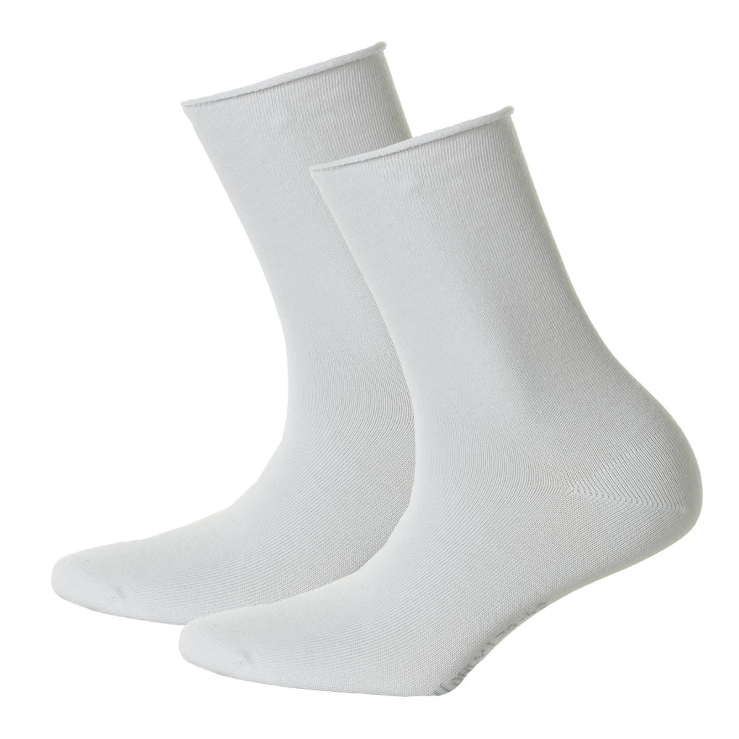 Hudson - Calcetines 'Only' en blanco: frente