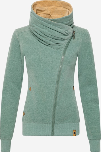 Fli Papigu Zip-Up Hoodie in mottled green, Item view