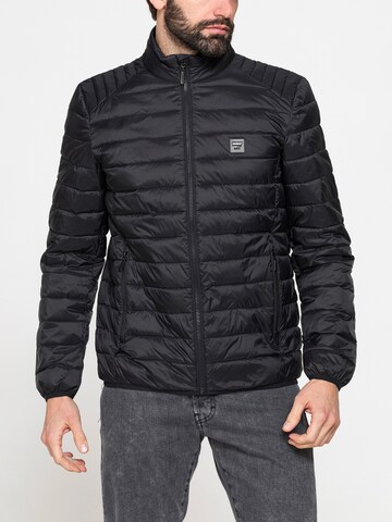 Carrera Jeans Outdoor jacket 'High-Neck' in Black