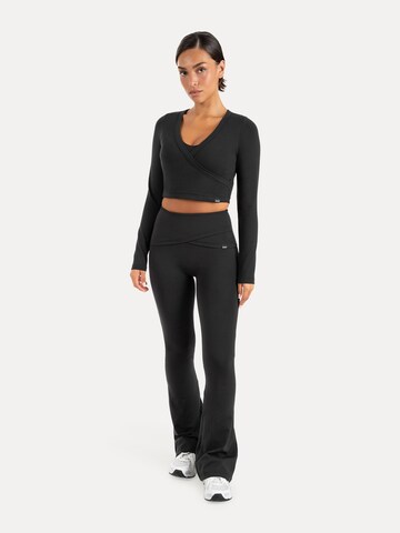 évasé Leggings ' Florea ' Smilodox en noir
