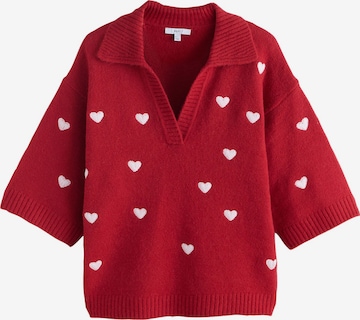 Next Пуловер в червено: отпред