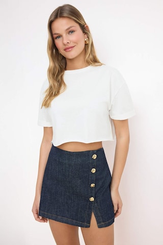 Tricou de la Trendyol pe alb: față