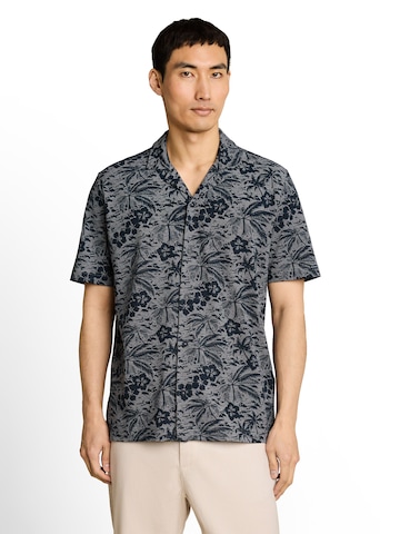 TOM TAILOR Comfort fit Button Up Shirt in Blue: front