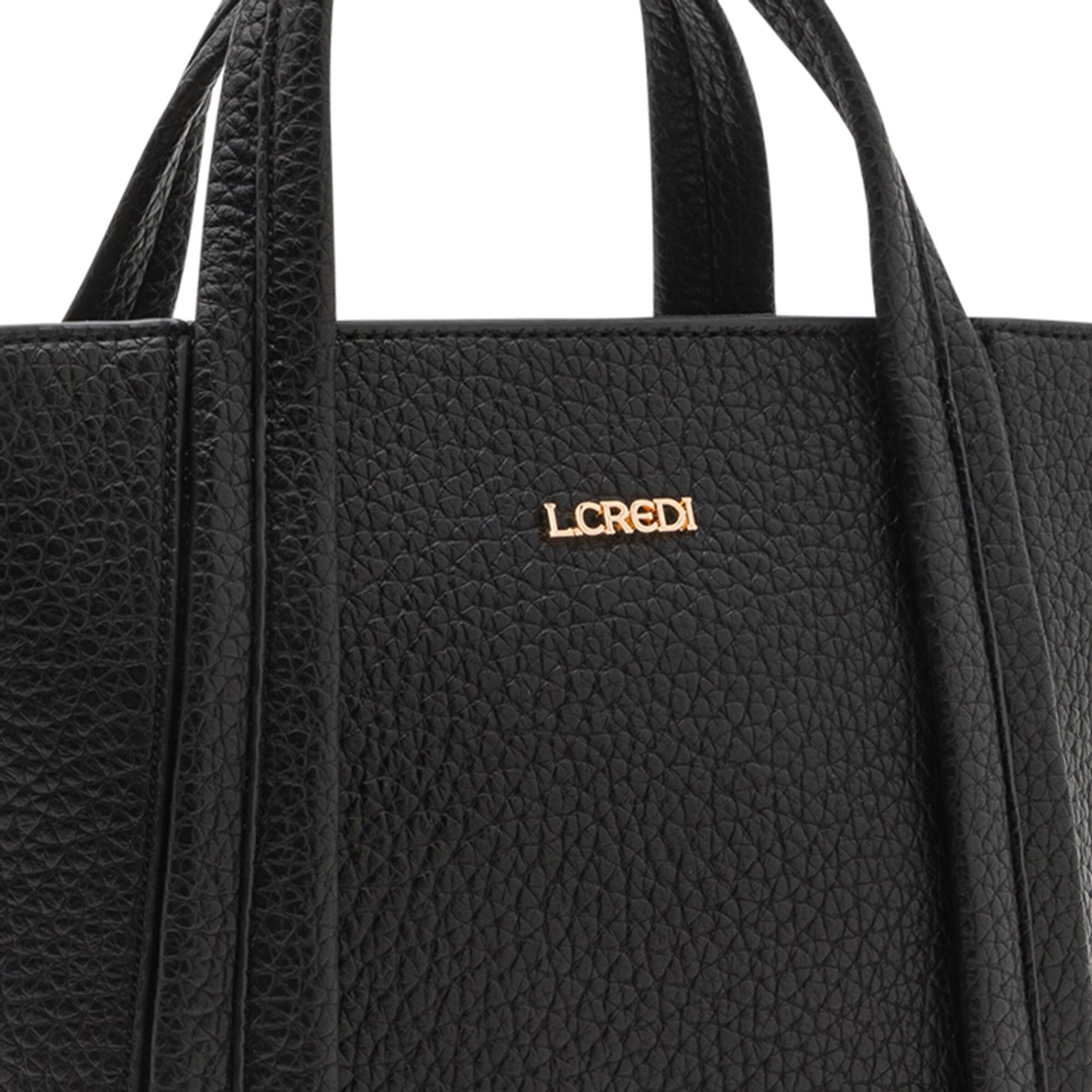L.CREDI Handtasche in Schwarz