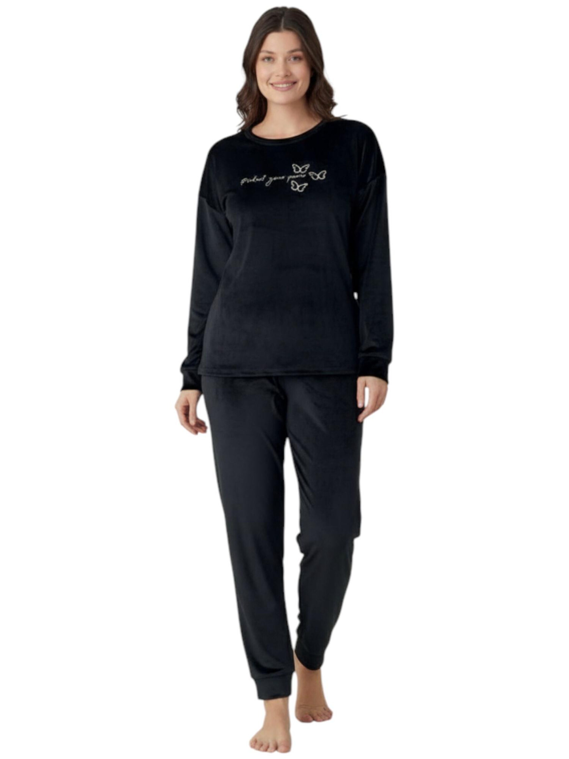 fashionshowcase Pyjamas 'VelvetDream' i sort