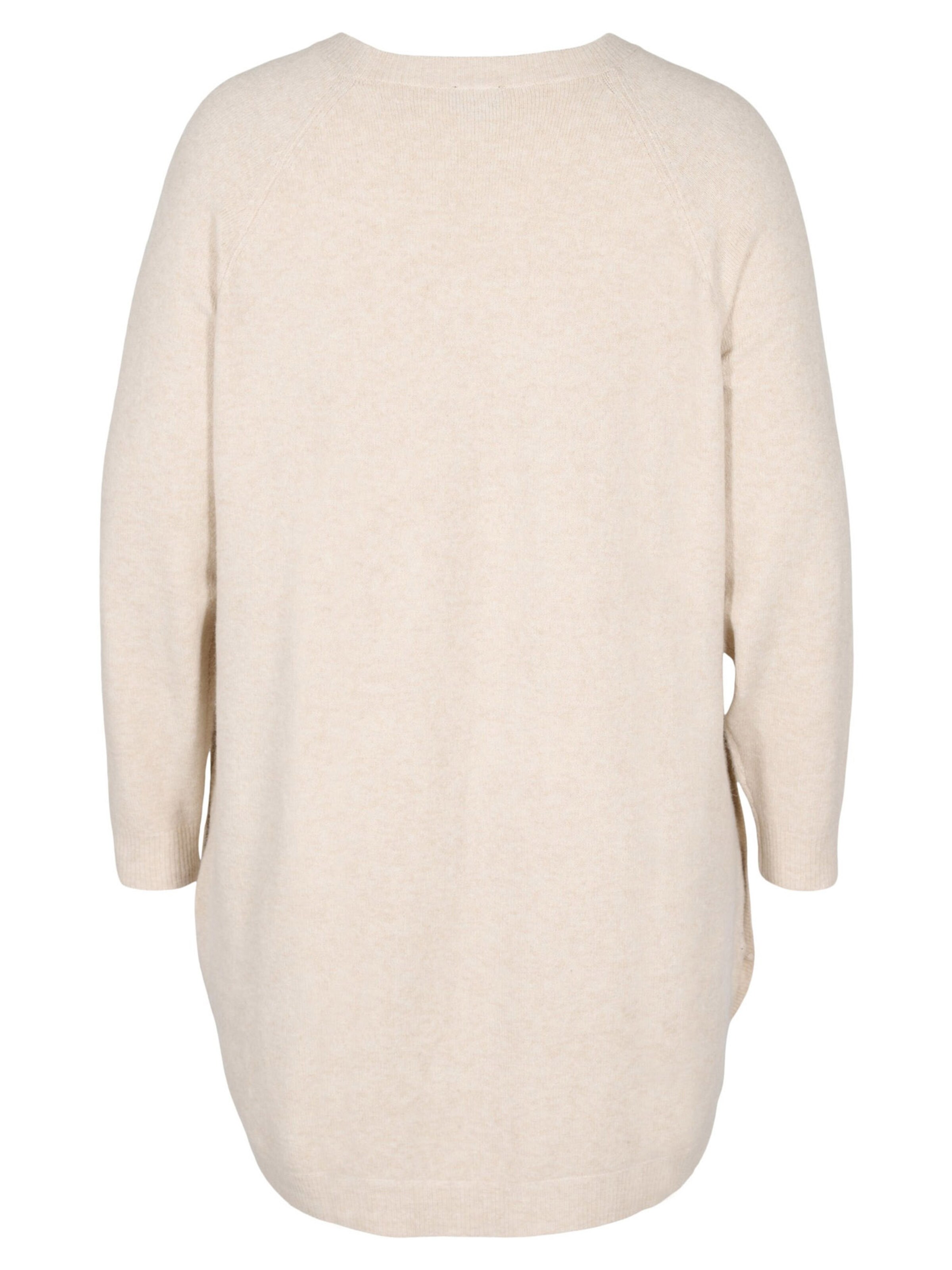 Zizzi Pletené šaty 'Sunny' - Béžová