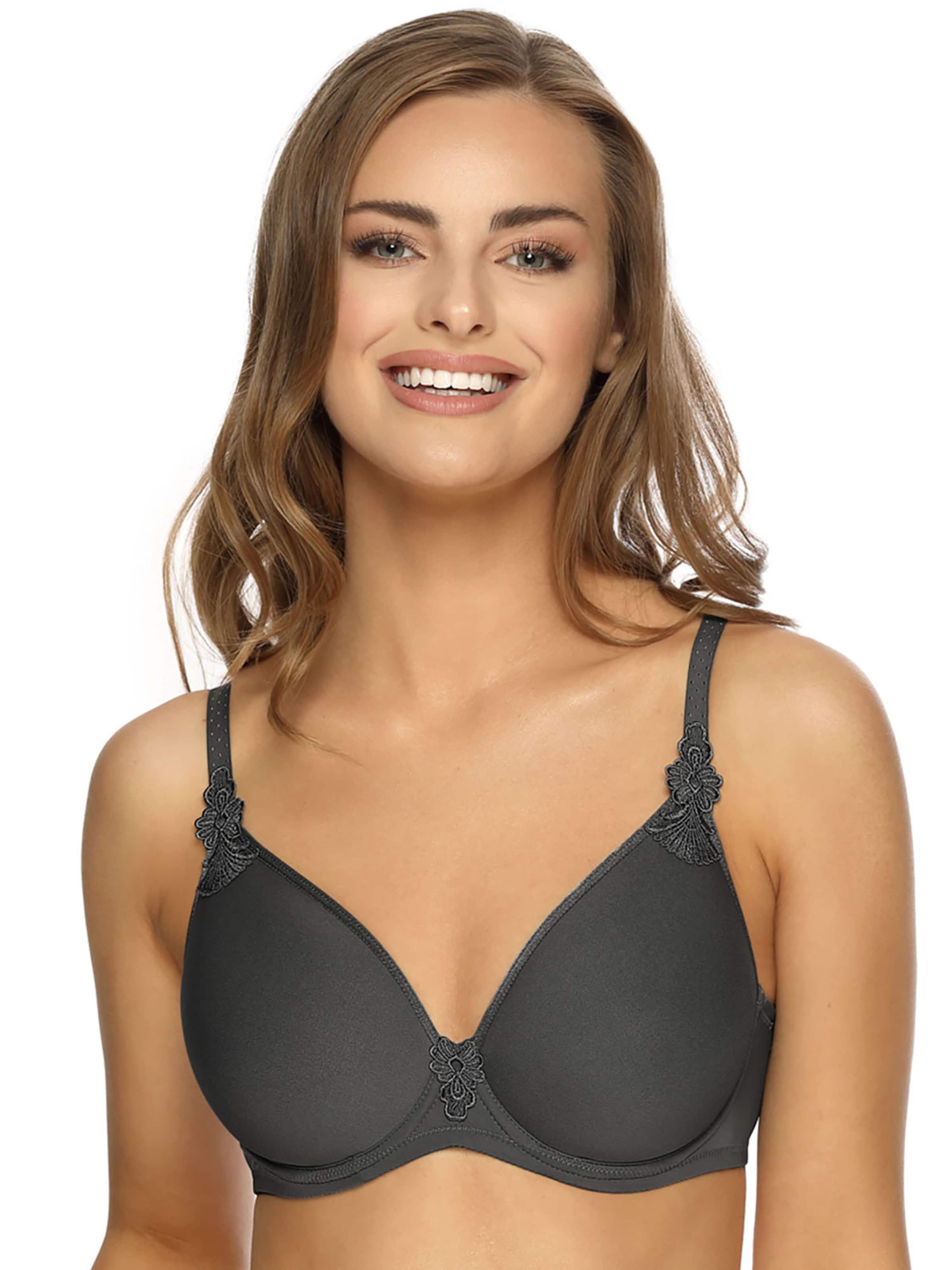 VIANIA T-Shirt BH 'Betty'‌‌‌ in Grau: Vorderseite