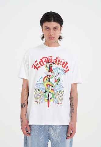 Ed Hardy Shirt in White: front
