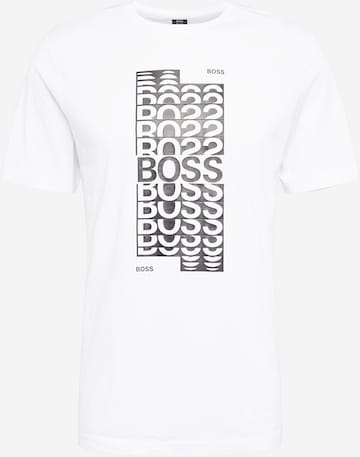 T-Shirt BOSS Green en blanc : devant