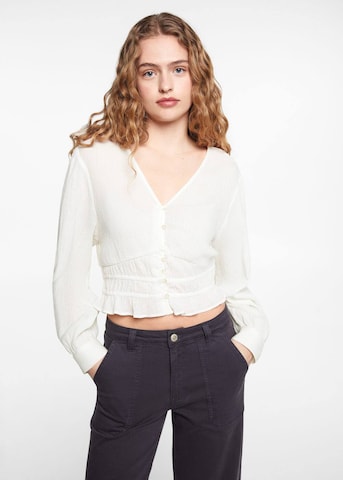 MANGO TEEN Blouse 'Tulipan' in White: front