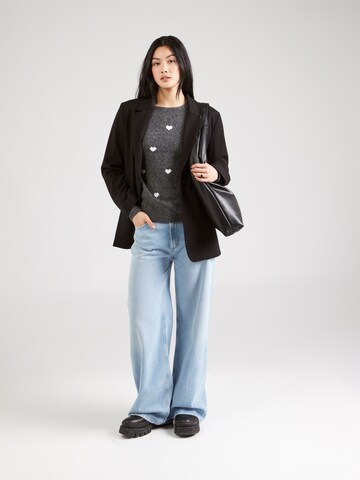 VERO MODA - Pullover 'VMDOFFY INTARSIA' em cinzento
