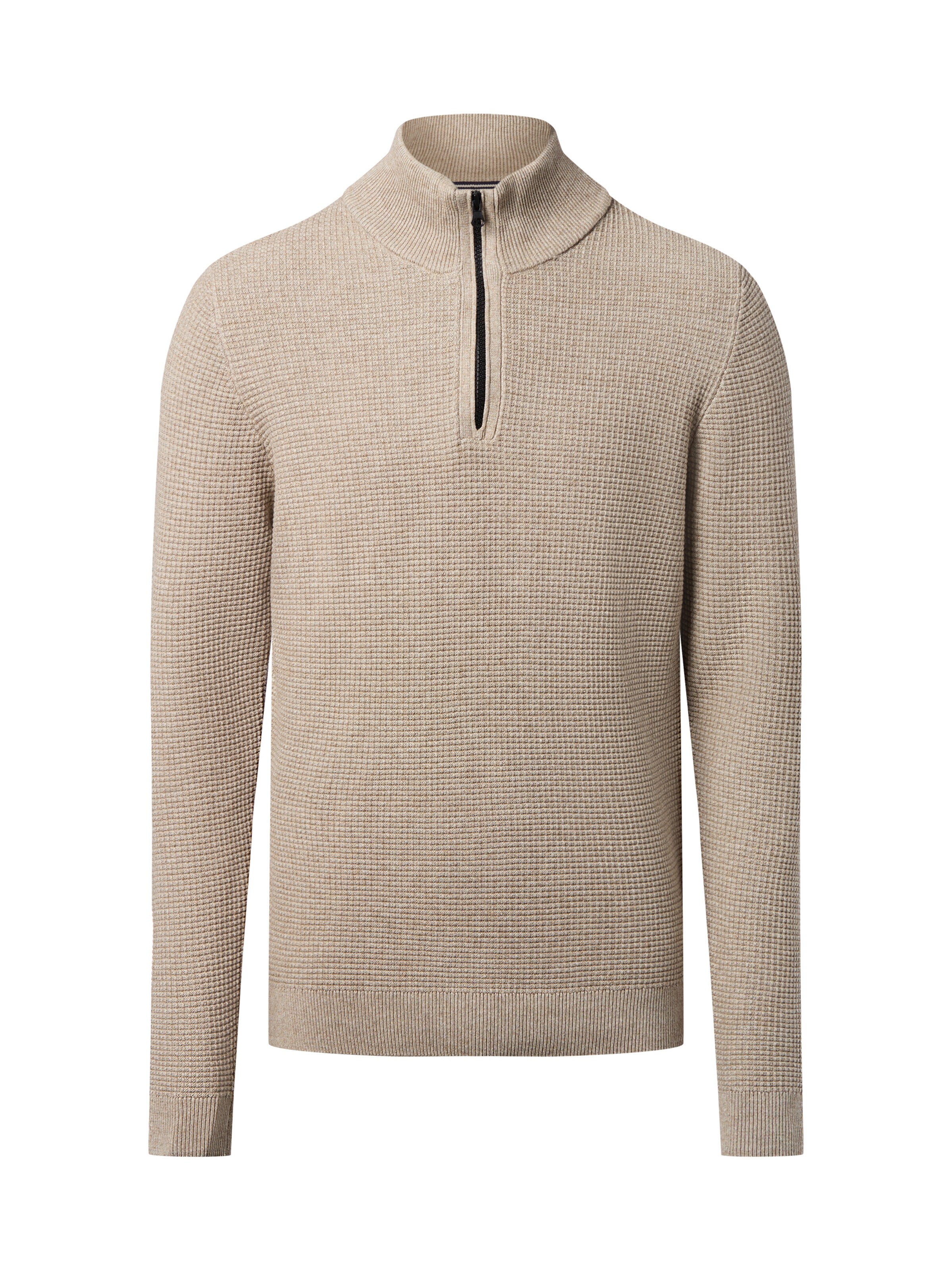 Pull-over Nils Sundström en beige : devant
