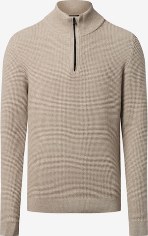 Pull-over Nils Sundström en beige : devant
