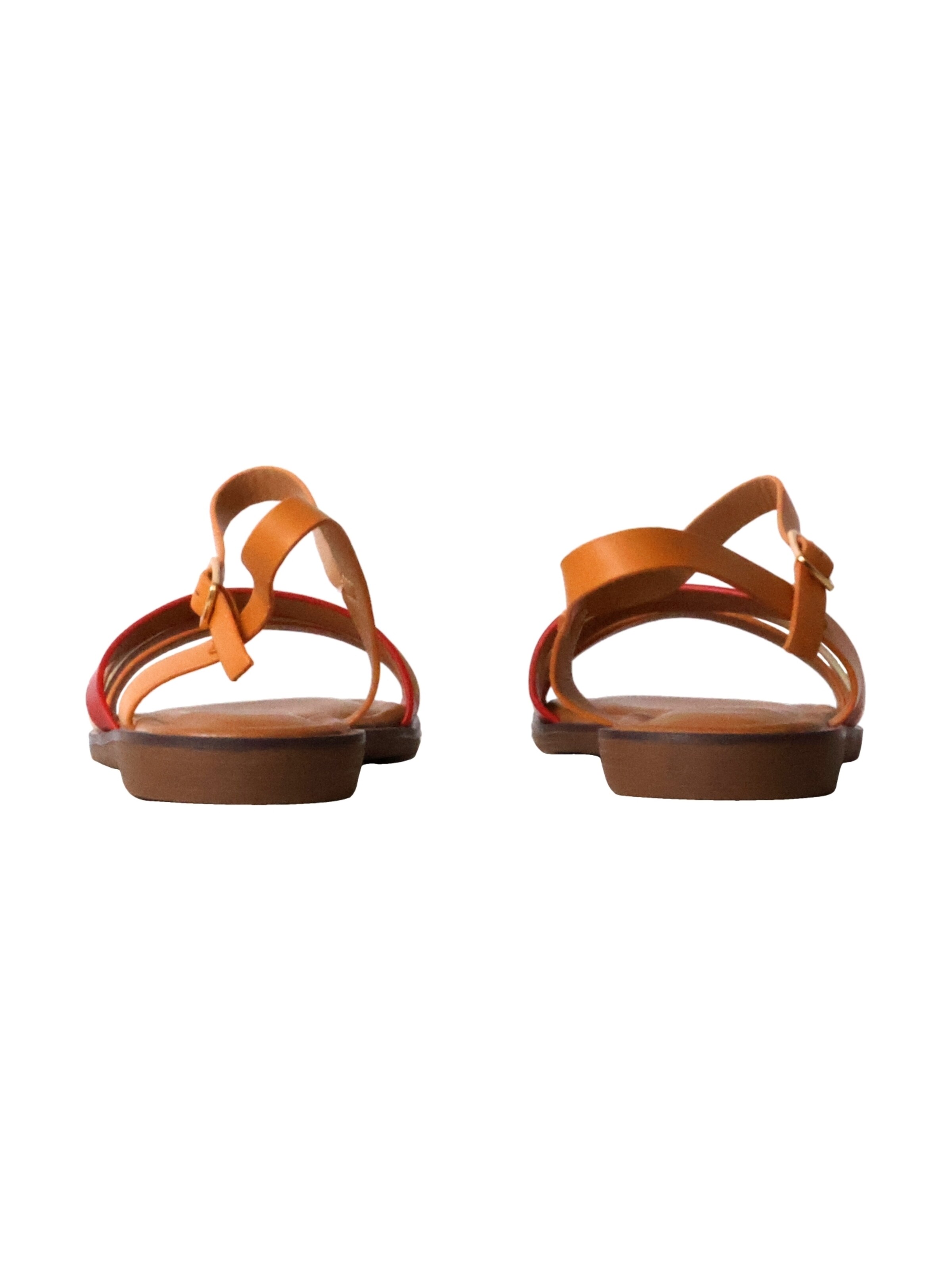 POTI PATI Sandal 'Flache Sandalen mit Riemchen' in Yellow
