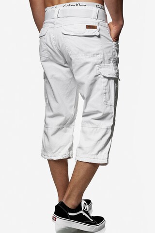 INDICODE JEANS Regular Cargo Pants 'Nicolas' in White