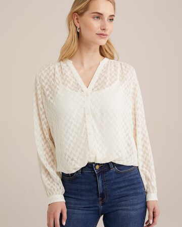 WE Fashion Bluza | bela barva: sprednja stran