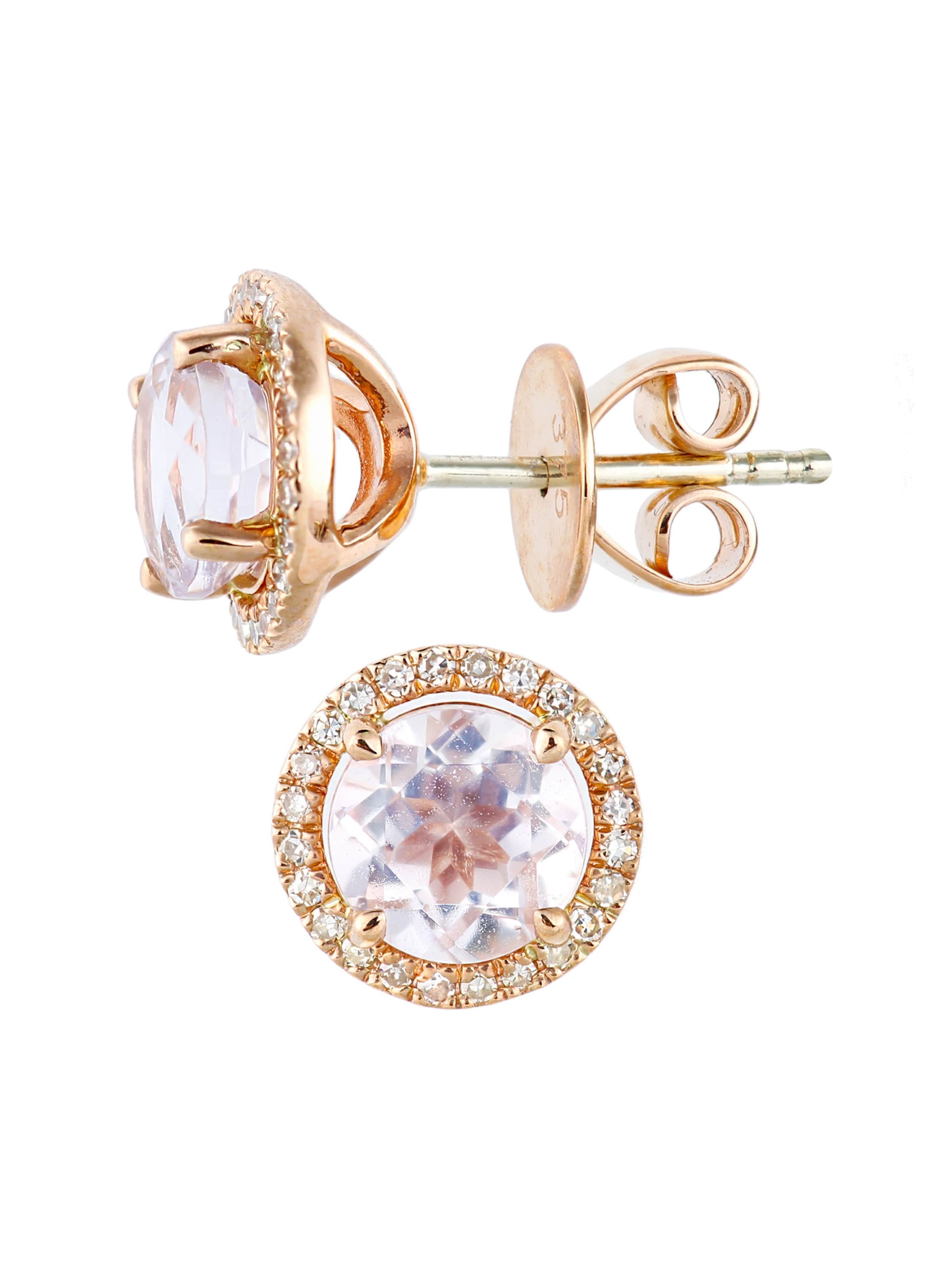 Boucles d'oreilles DIAMANT LETERNEL en or : devant