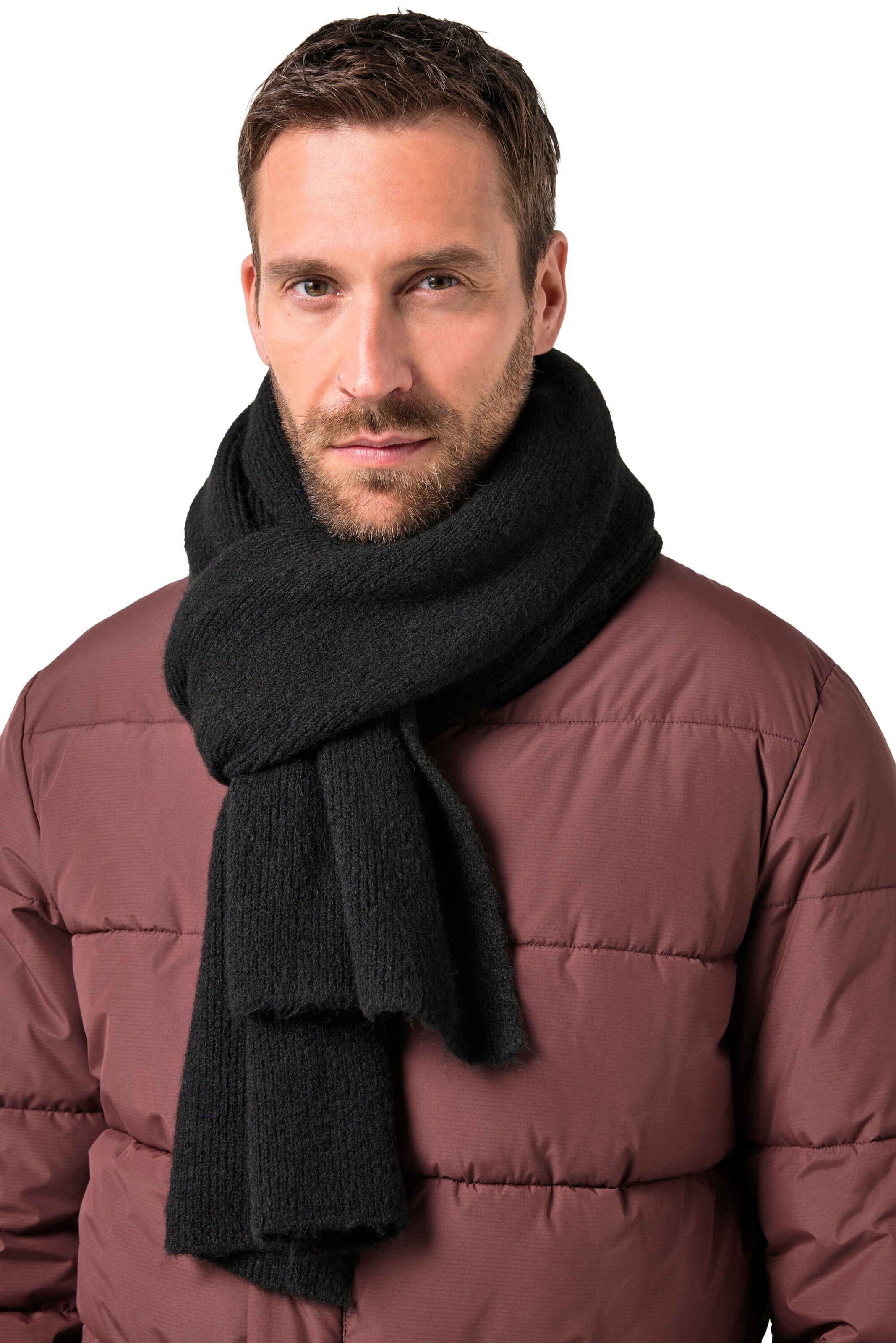 Écharpe JP1880 en noir : devant