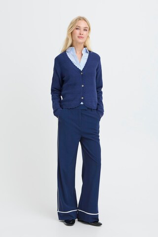 b.young Wide leg Trousers 'BYDanta' in Blue