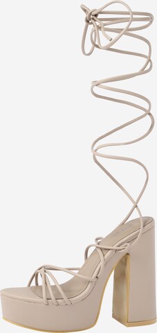 Nasty Gal Sandal in Beige