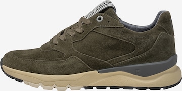 Sneaker bassa 'De Treener 07' di Floris van Bommel in verde: frontale
