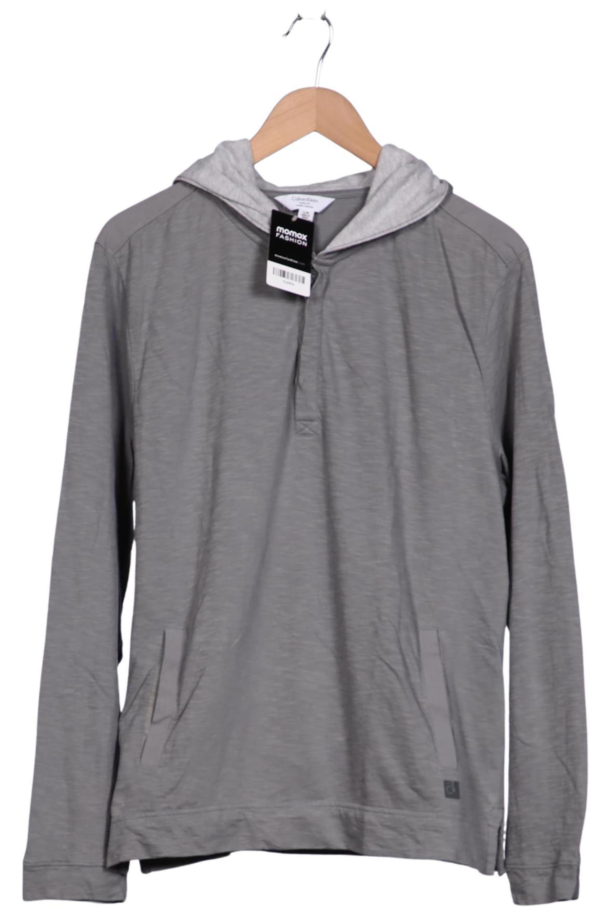 Calvin Klein Sweatshirt & Zip-Up Hoodie in L in Grey: front