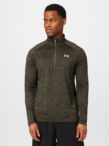 UNDER ARMOUR Funkcionális felső - zöld: elől