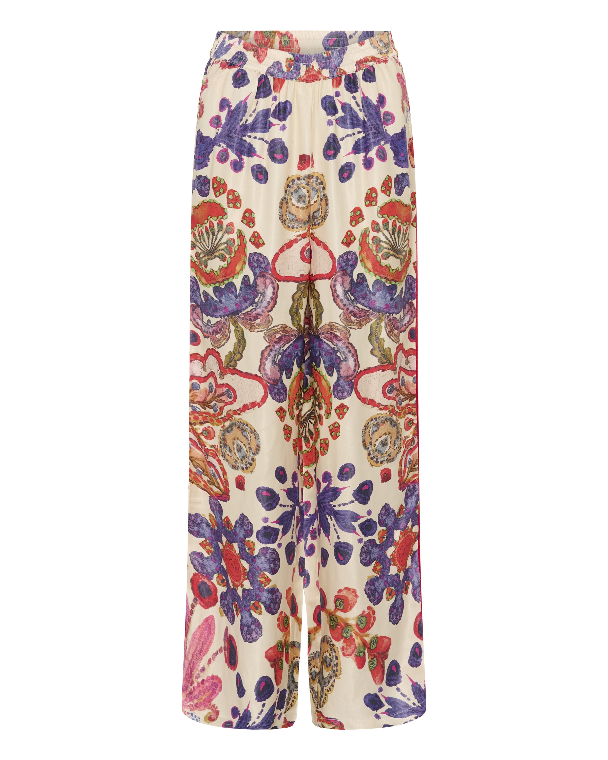 CULTURE Loosefit Broek in Beige: voorkant