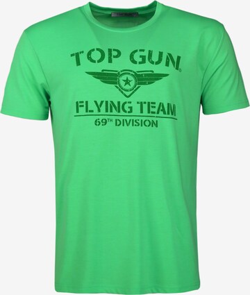 TOP GUN T-Shirt  ' Shining ' in Grün: predná strana